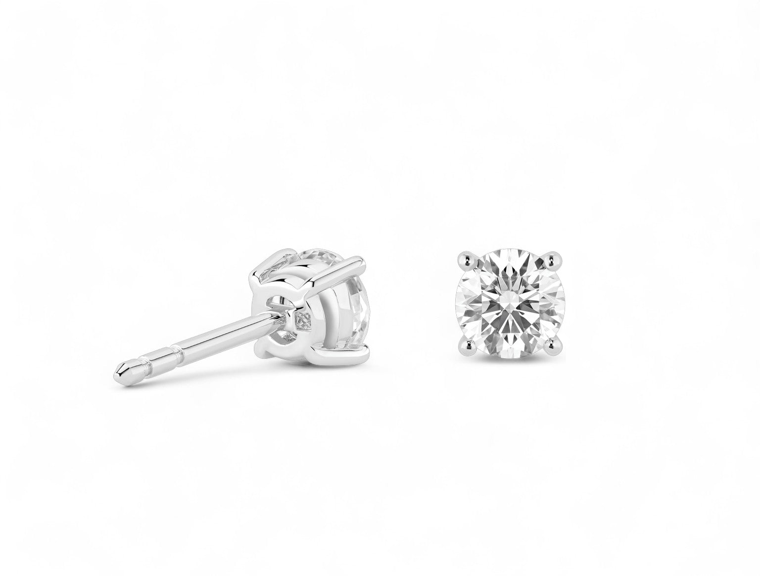 Round Stud Earrings