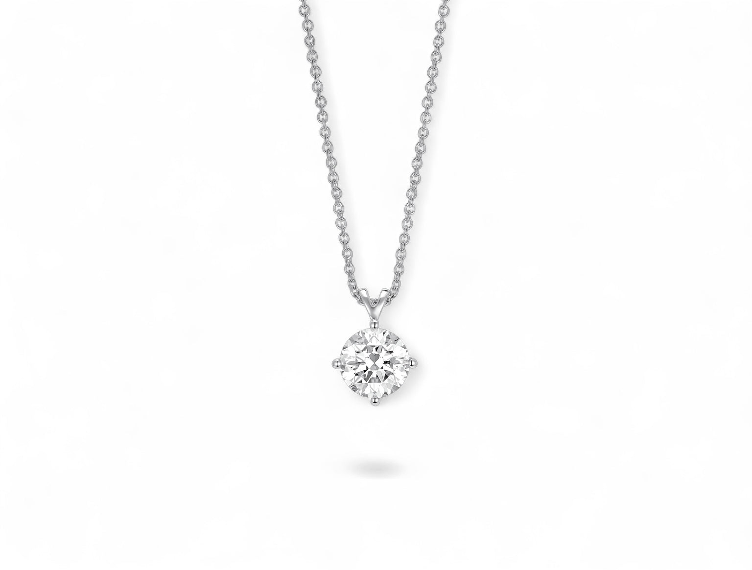 Round Solitaire Pendant