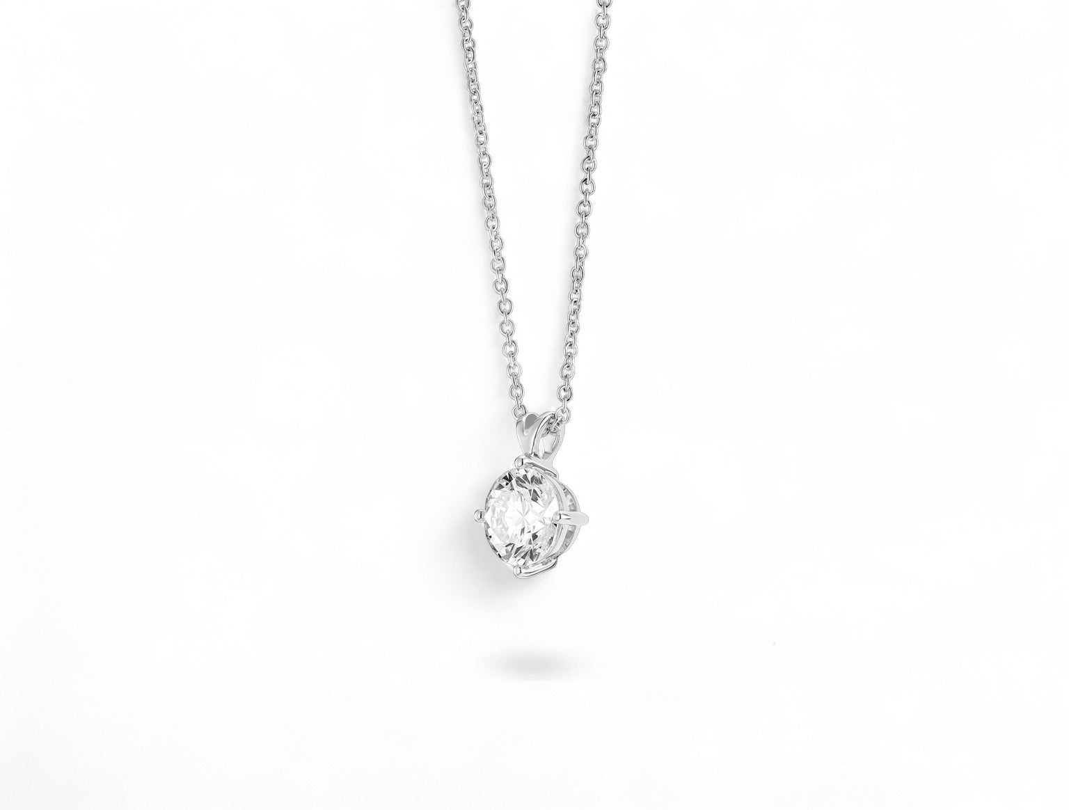 Round Solitaire Pendant