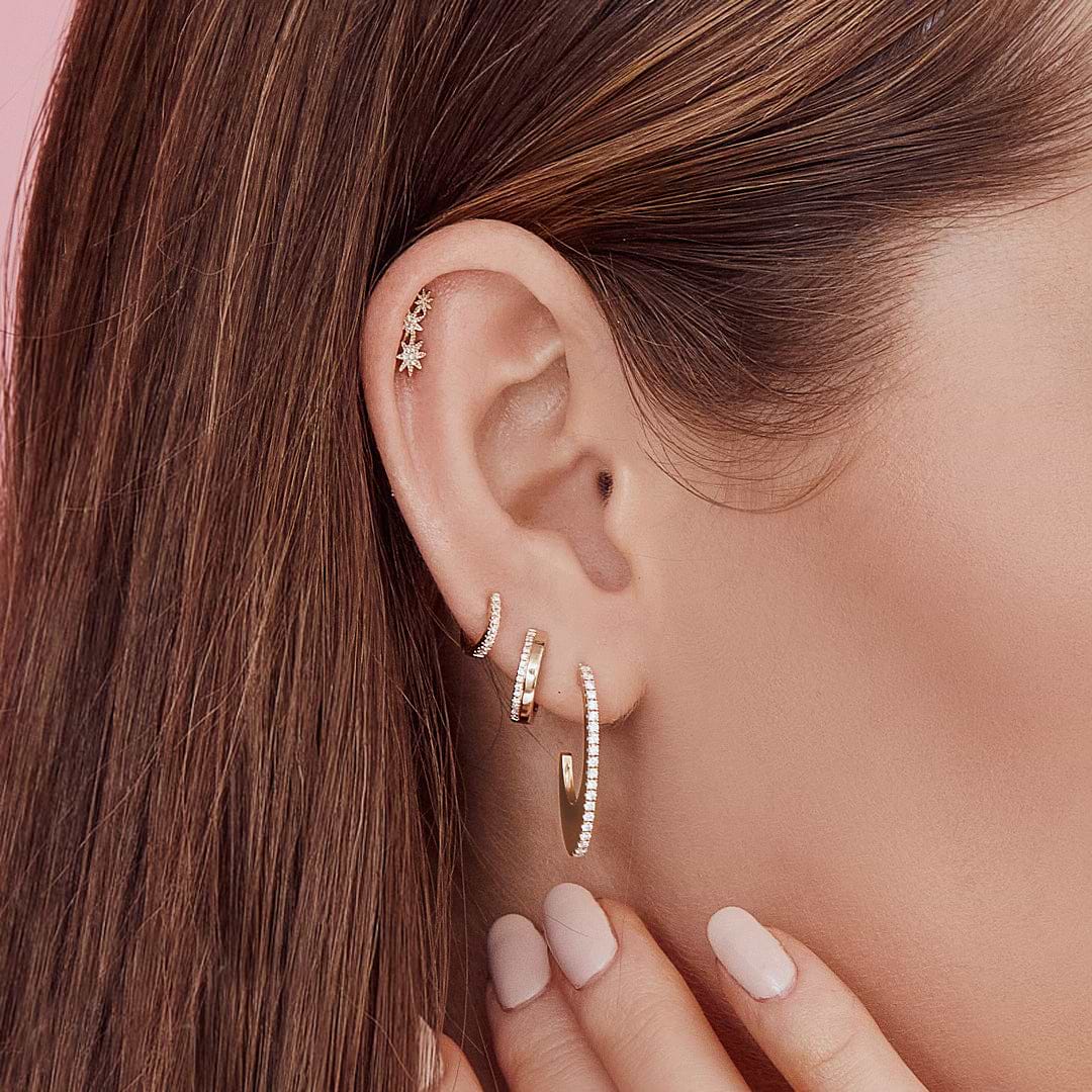 Accented Hoop Earrings