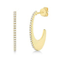 Accented Hoop Earrings