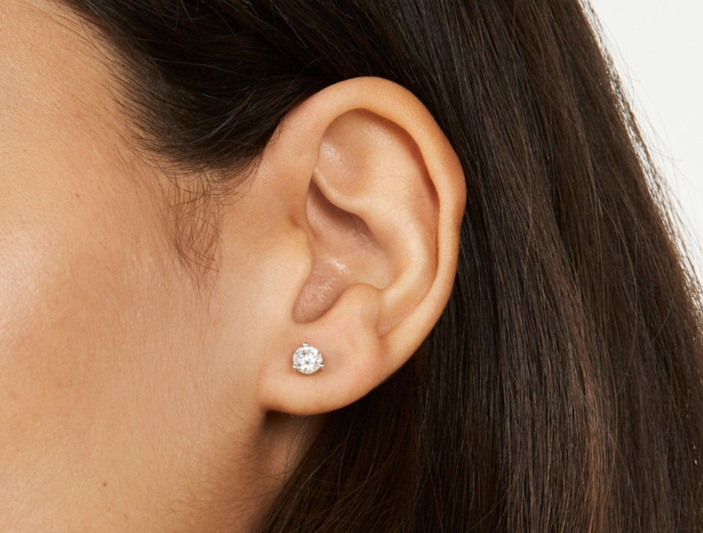 Round Stud Earrings