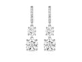 Round Double Drop Earrings